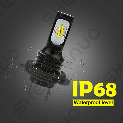 For Kawasaki Ninja 300 650 ZX6R ICE Blue H7 Motorcycle LED Headlight Bulbs HKL - Fresh Stock Dated February 2026