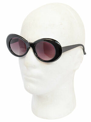 Kurt Cobain Black Sunglasses Nirvana Jackie O Onassis Kennedy Mod Grunge Round - Fresh Stock Dated February 2026