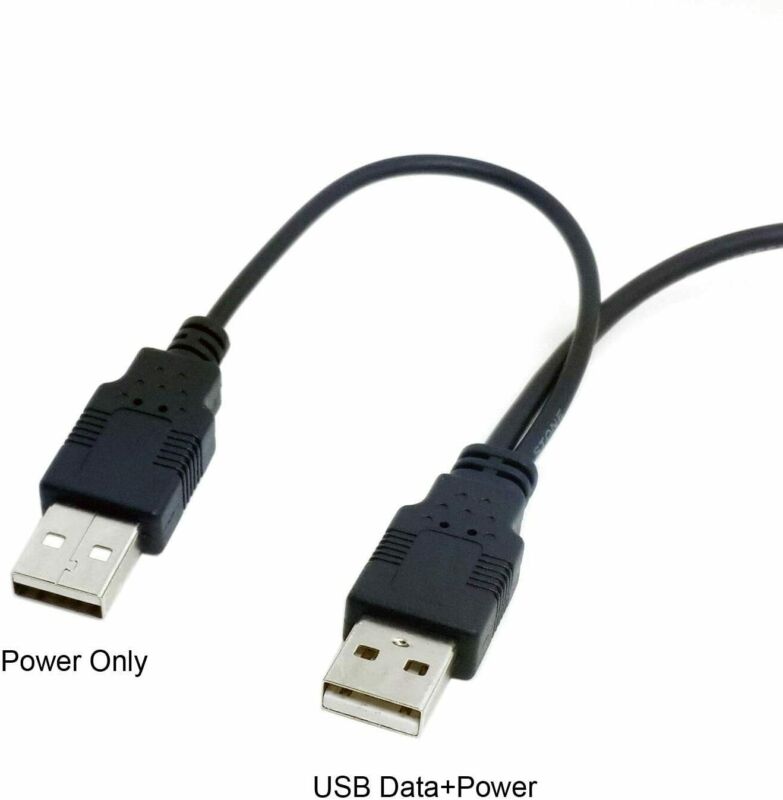 Dual USB 2.0 Male to Standard B Y Cable 80cm for Printer & Scanner &... - Fresh Stock Dated February 2026