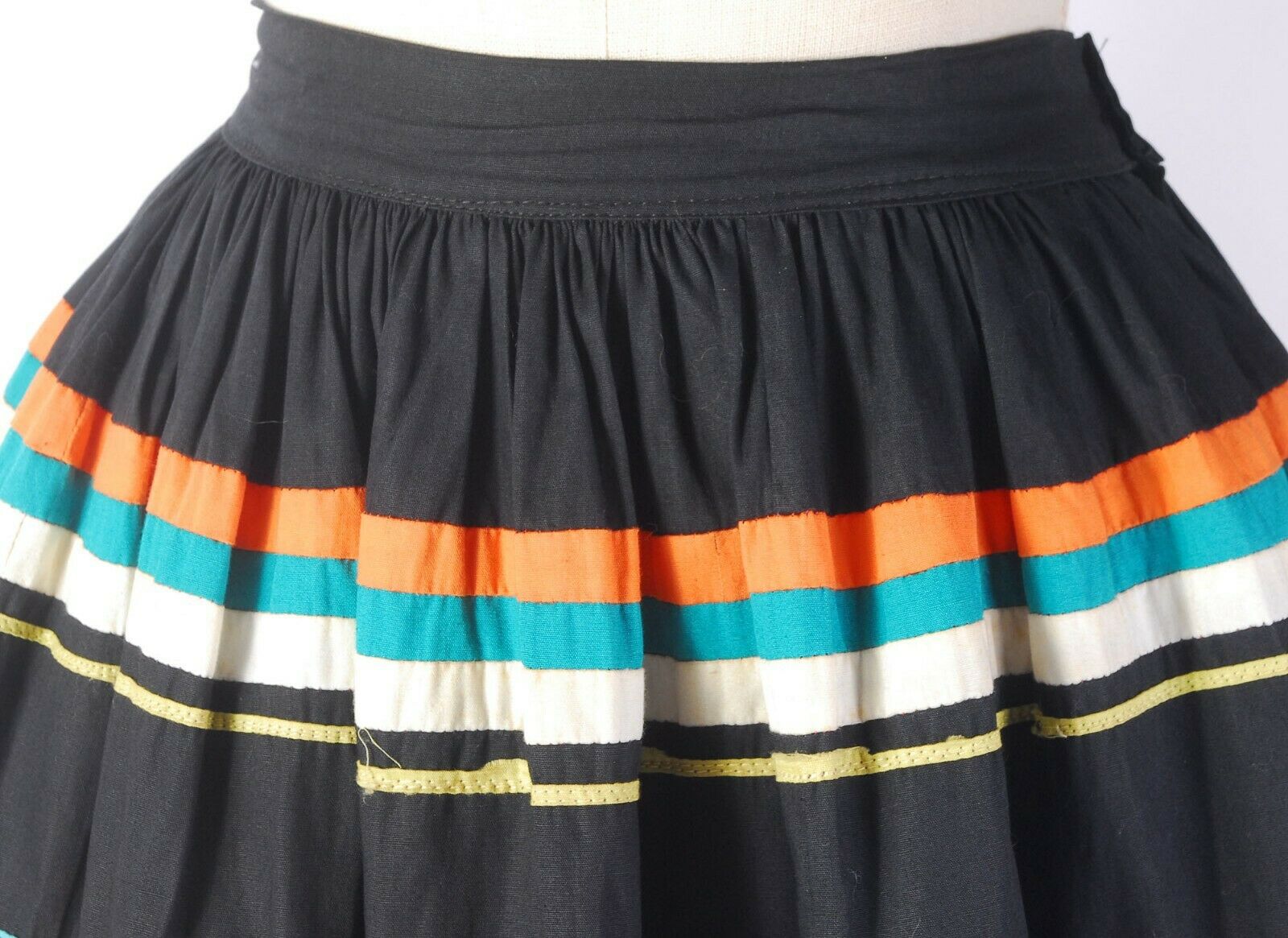 Vintage 50s 60s SEMINOLE Native American Patchwork Handmade Full Skirt - Fresh Stock Dated March 2026