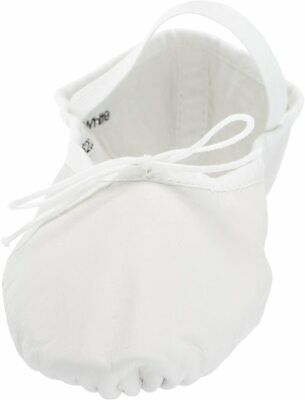 Leo Women's Ballet Russe Dance Shoe, White, 7.5 D US - Fresh Stock Dated February 2026