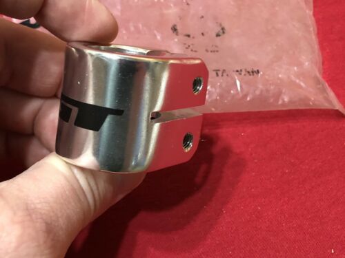 UNUSED SILVER 1 INCH GT DOUBLE SEAT POST CLAMP OLD SCHOOL BMX - Fresh Stock Dated December 2025