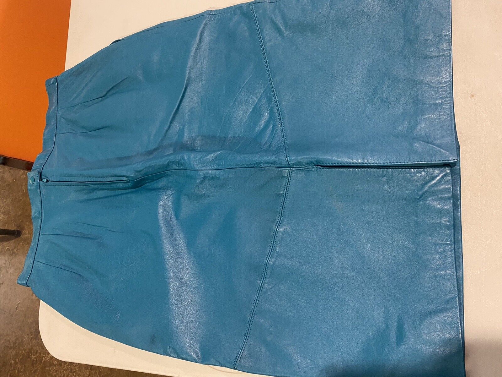 SOFT LEATHER BEAUTIFUL GREEN SKIRT SIZE 16 - Fresh Stock Dated March 2026