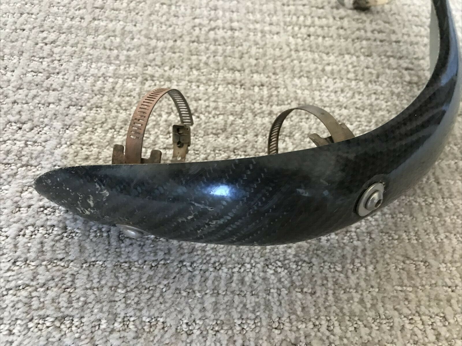 P3 Carbon Fiber Header Heat Shield 201077 KTM 450 SXF XCF FX450 FS450 FC450 - Fresh Stock Dated February 2026