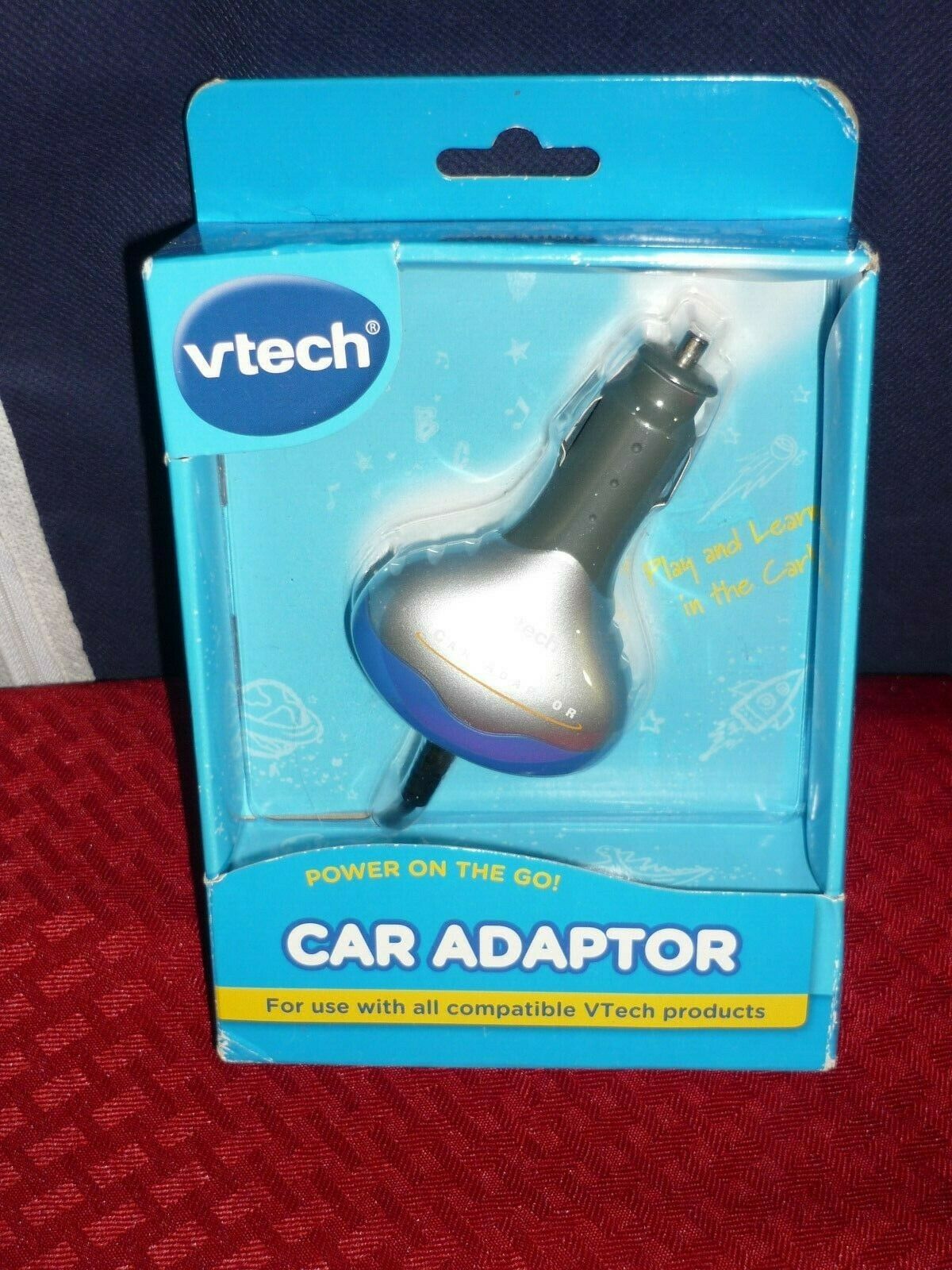 vtech Car Adapter power on the go   NIB - Fresh Stock Dated February 2026