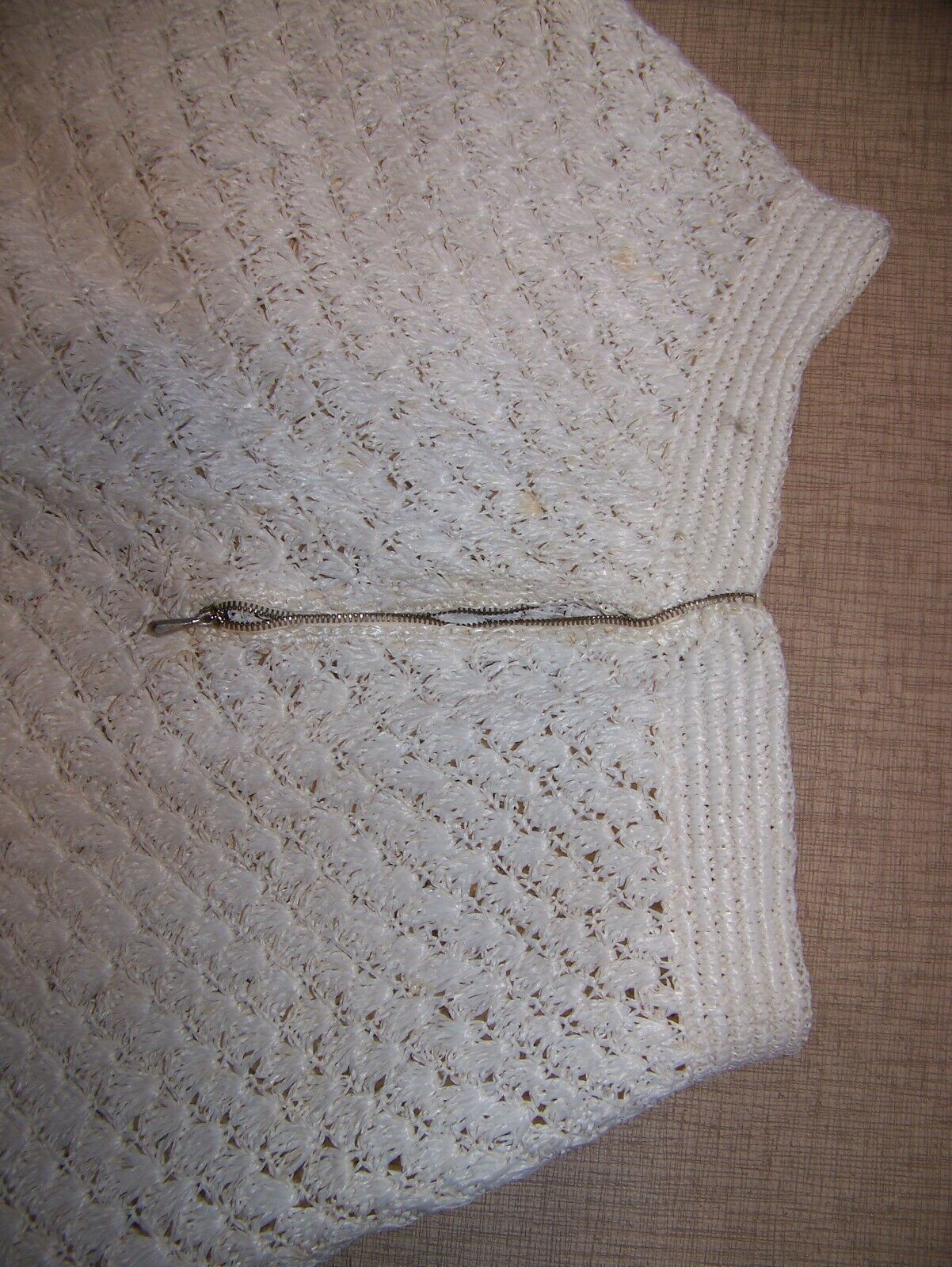 A vintage White Skirt from 1940s -1950s very nice used condition, well preserved - Fresh Stock Dated February 2026