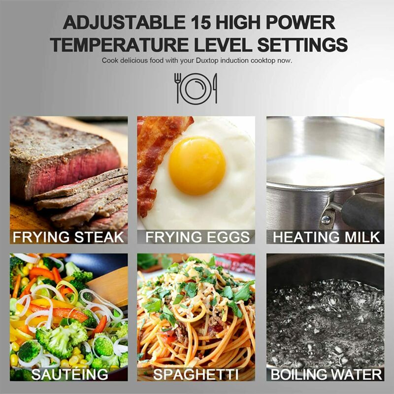 Duxtop 1800W Portable Induction Cooktop Countertop Burner, Black - Fresh Stock Dated December 2025