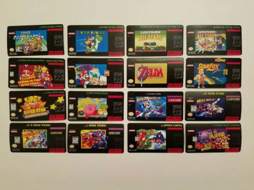 Nintendo 64 N64 Back label  Cartridge Replacement Game Label Sticker Precut - Fresh Stock Dated December 2025