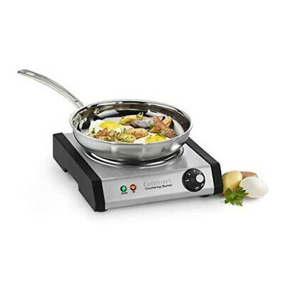 Cuisinart CB-30 Cast-Iron Single Burner, Stainless Steel - Fresh Stock Dated December 2025