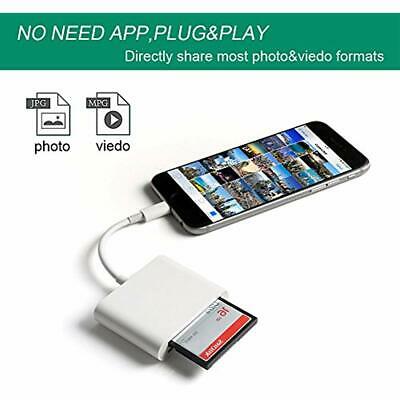 DenicMic SD CF Card Reader For IPhone IPad TF Memory Adapter Digital Camera Game - Fresh Stock Dated February 2026