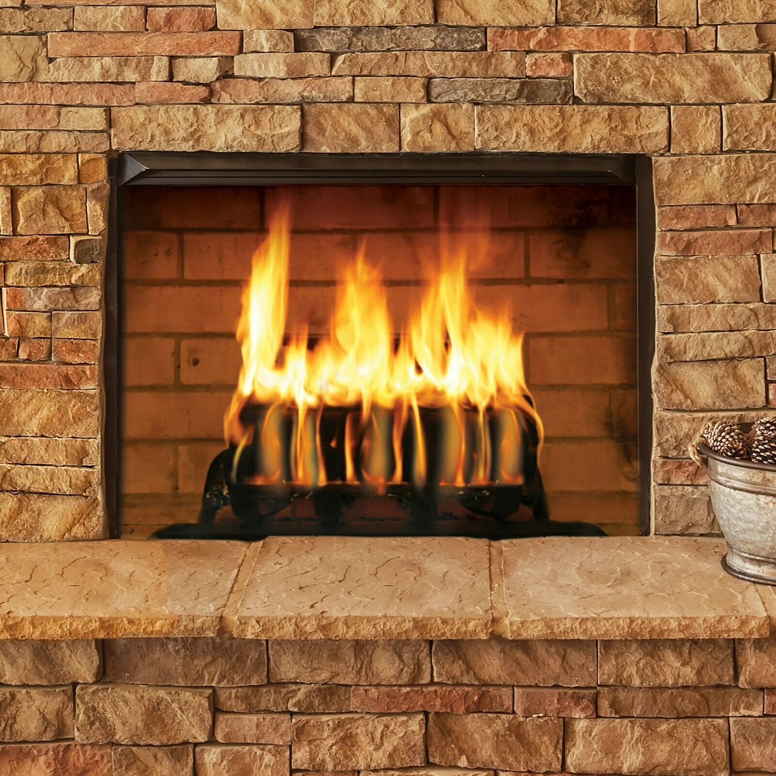 Duraflame Crackleflame 4.5lb Firelogs, 3 Hour Burn, 4-Pk Case Free & Fast Ship - Fresh Stock Dated December 2025