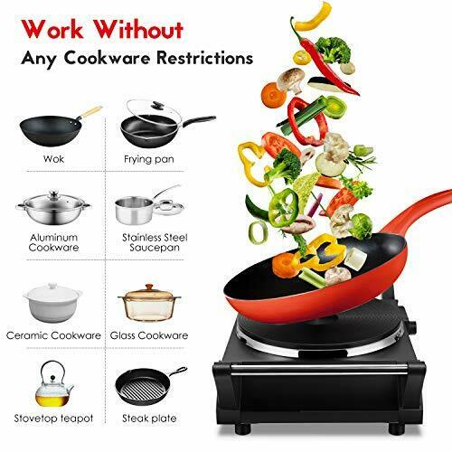 Techwood Hot Plate Portable Electric Stove 1500W Countertop Single Burner - Fresh Stock Dated February 2026