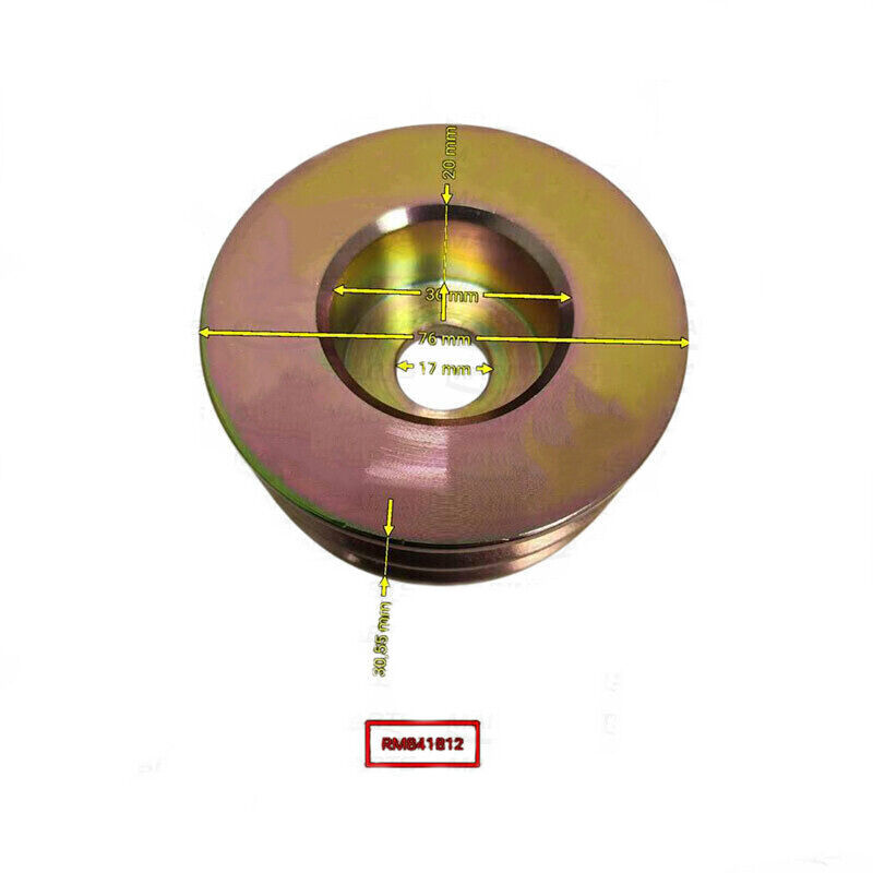 Double Alternator Pulley Volvo Penta For AD31 AD41 AQAD30 AQAD40 AQAD41 AQD40 - Fresh Stock Dated February 2026