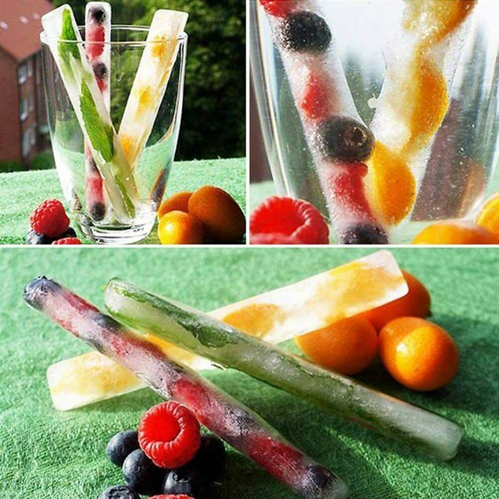 160/200Pcs Disposable Popsicle Molds Pouches Clear Ice Pop Bags with Funnel DIY - Fresh Stock Dated February 2026