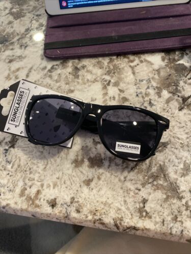 Three pairs of unisex sunglasses, black gold and blue￼ - Fresh Stock Dated February 2026