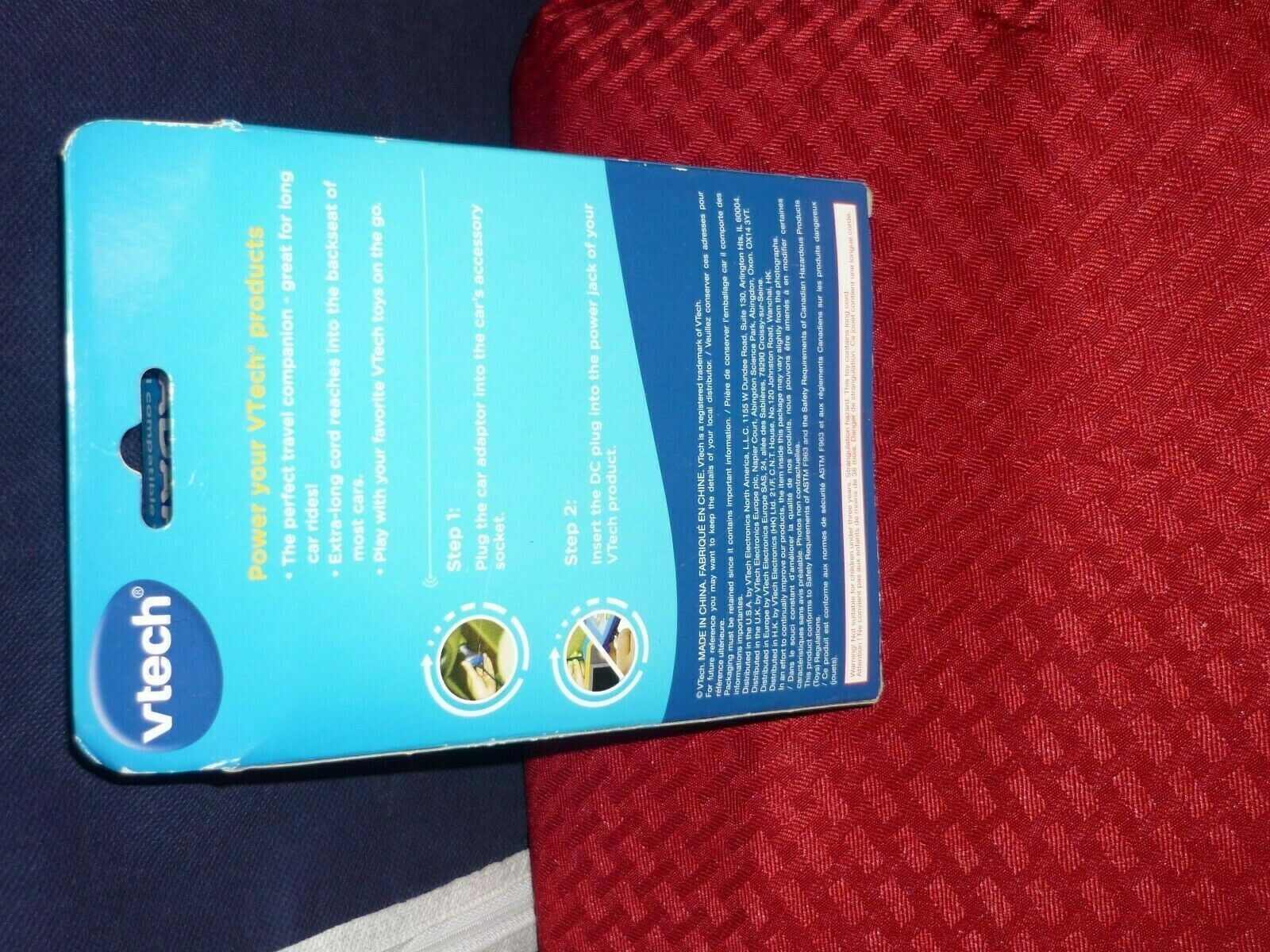 vtech Car Adapter power on the go   NIB - Fresh Stock Dated February 2026