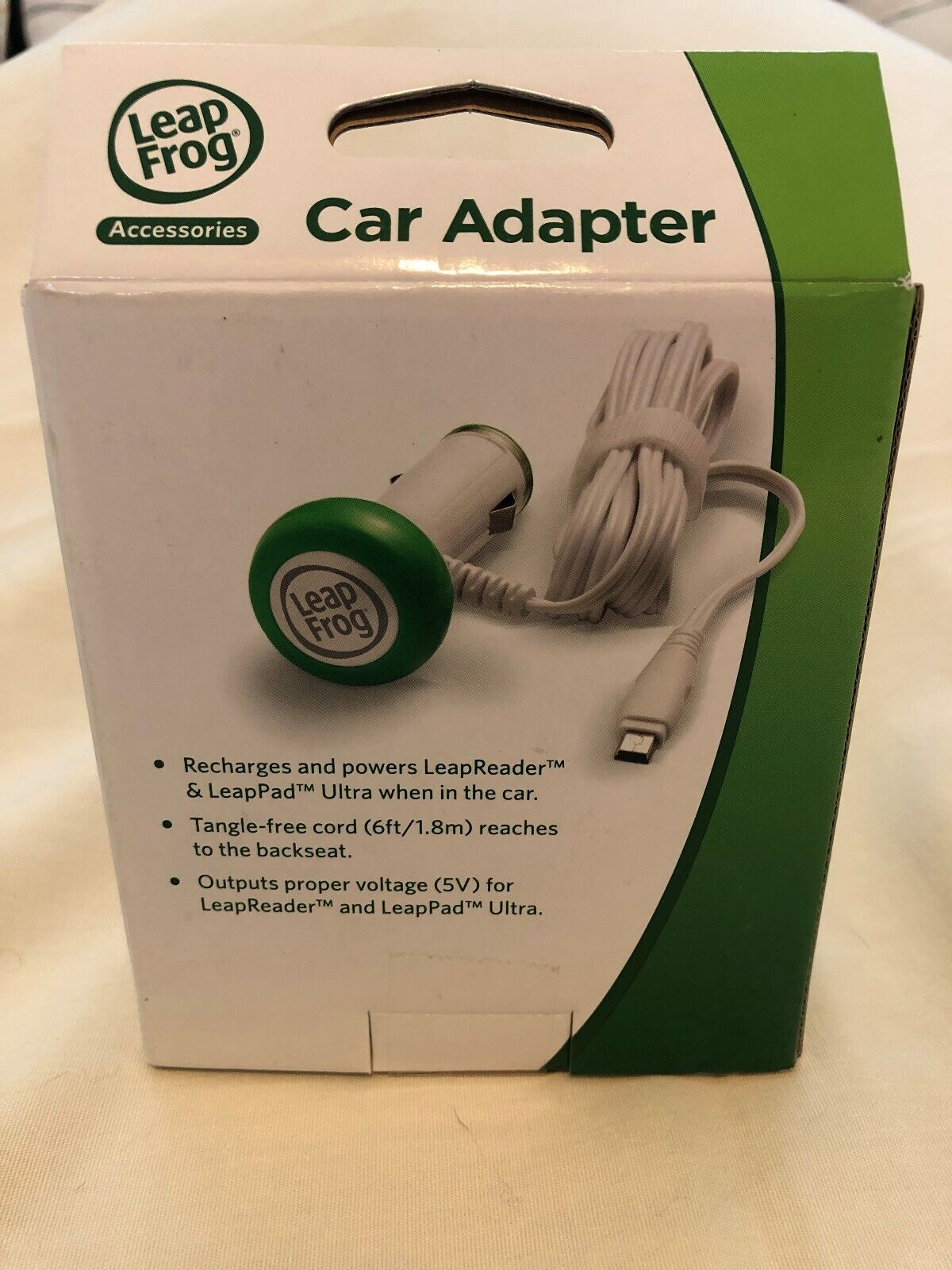 LEAP FROG Car Adapter Works with LeapPad Ultra LeapReader New Genuine in Box - Fresh Stock Dated February 2026