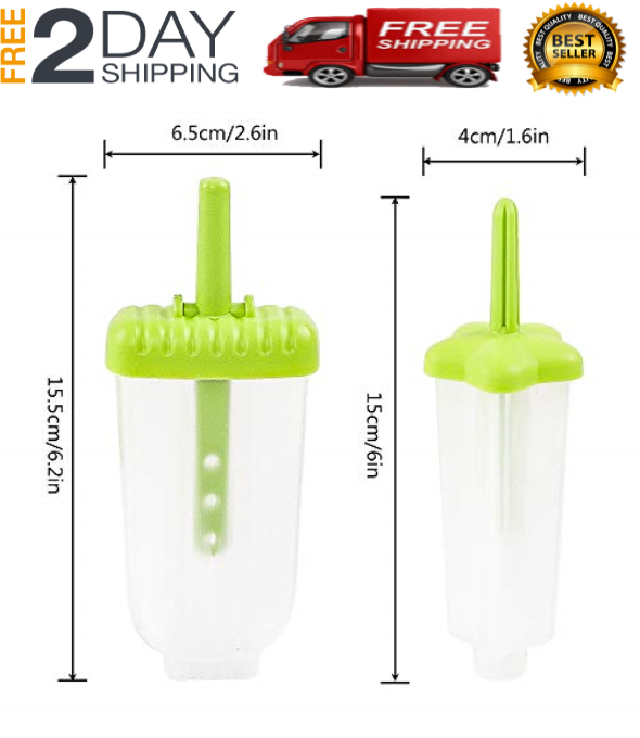 Moldes De Silicona Reutilizable Para Helados Paletas Hacer Helado Molde Maquina - Fresh Stock Dated December 2025