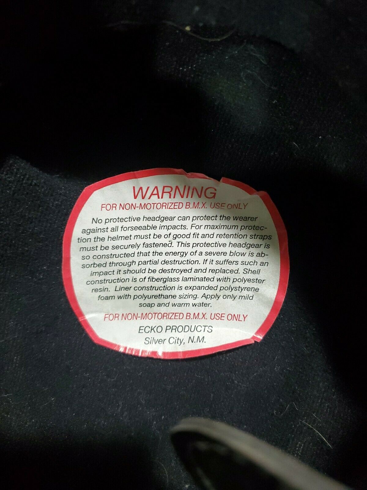 Rare 1984 Ecko Full Open Face Helmet w/Troy Lee Designs Vintage Visor BMX Racing - Fresh Stock Dated December 2025