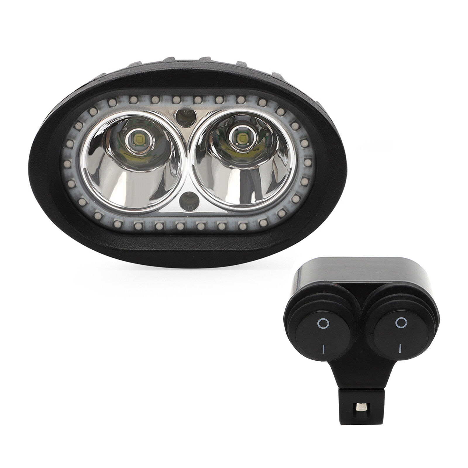 Replacement LED 60W Headlight W/ Brackets Set For Sur Ron Sur-Ron Light Bee X - Fresh Stock Dated March 2026
