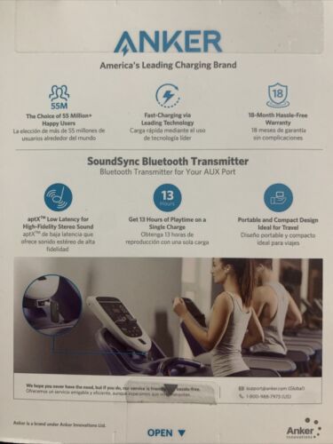 Anker Sound Sync BT Transmitter - Fresh Stock Dated February 2026