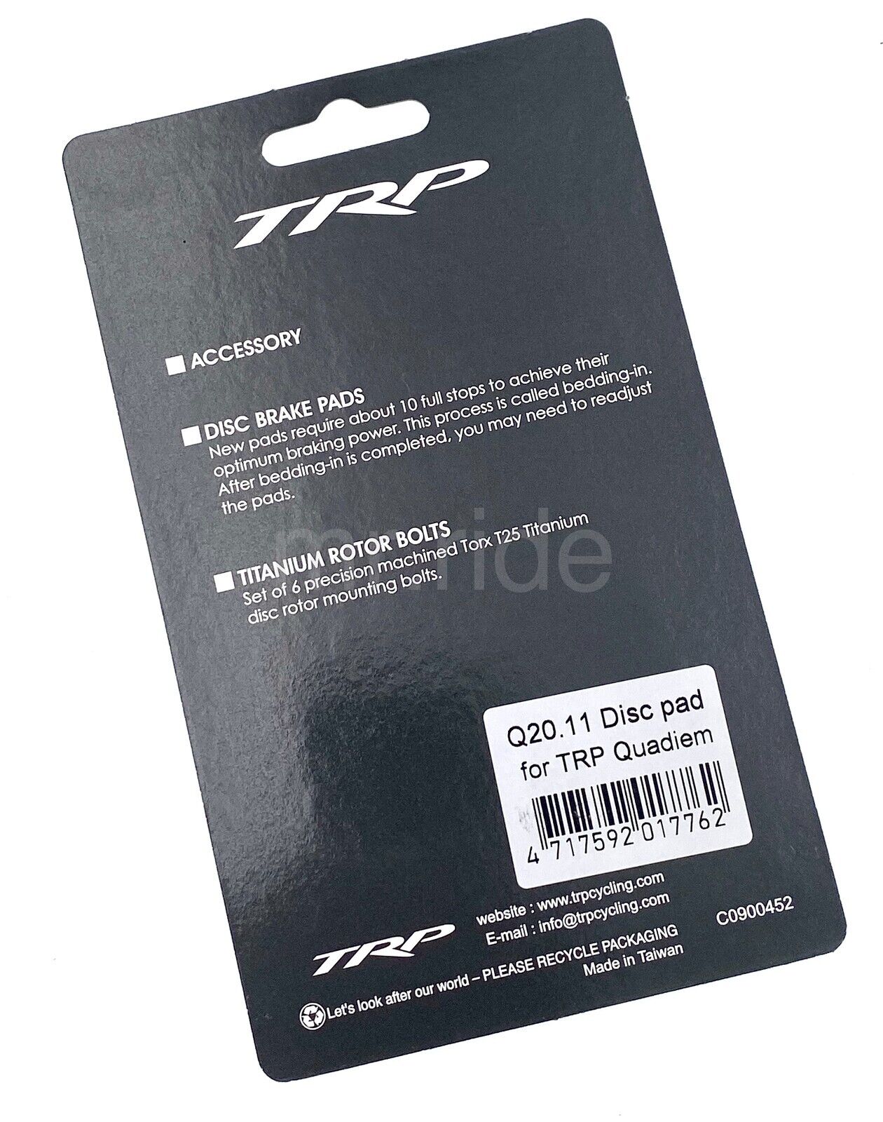 1Pair TRP Q20.11 Disc Brake Pads, For Quadiem ,Quadiem SL ,Slate T4 new in Box - Fresh Stock Dated February 2026