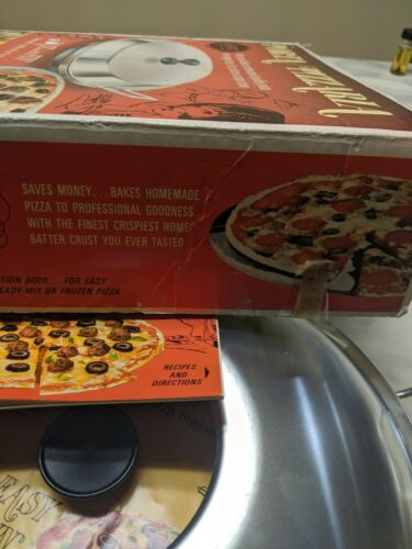 VINTAGE MIRRO ALUMINUM PORTA PIZZARIA HOT PLATE CAMP STOVE PIZZA PLATE UNUSED - Fresh Stock Dated December 2025