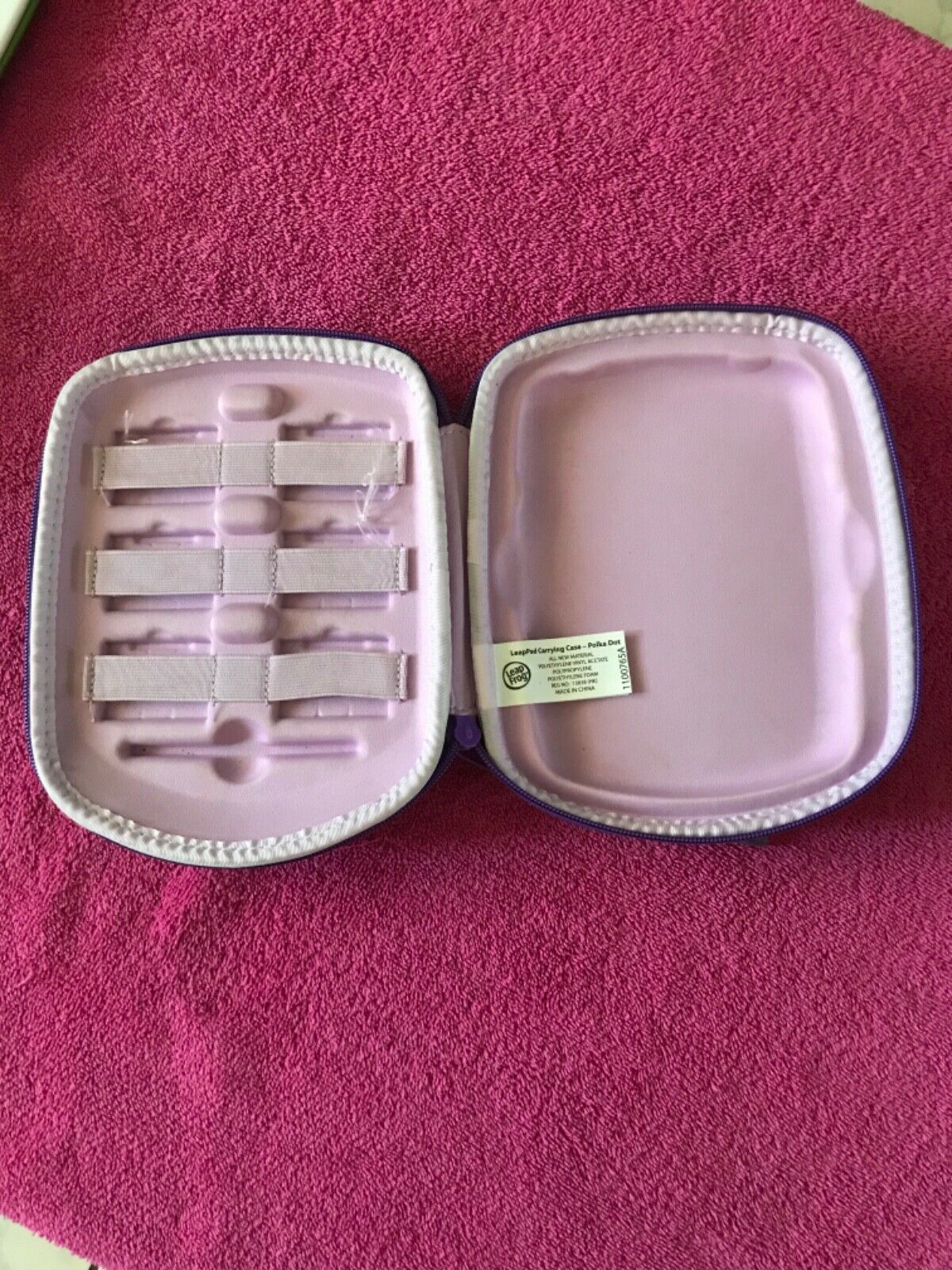 Leapfrog LeapPad Explorer Polka Dot Carrying Case - Purple Pink - Fresh Stock Dated February 2026