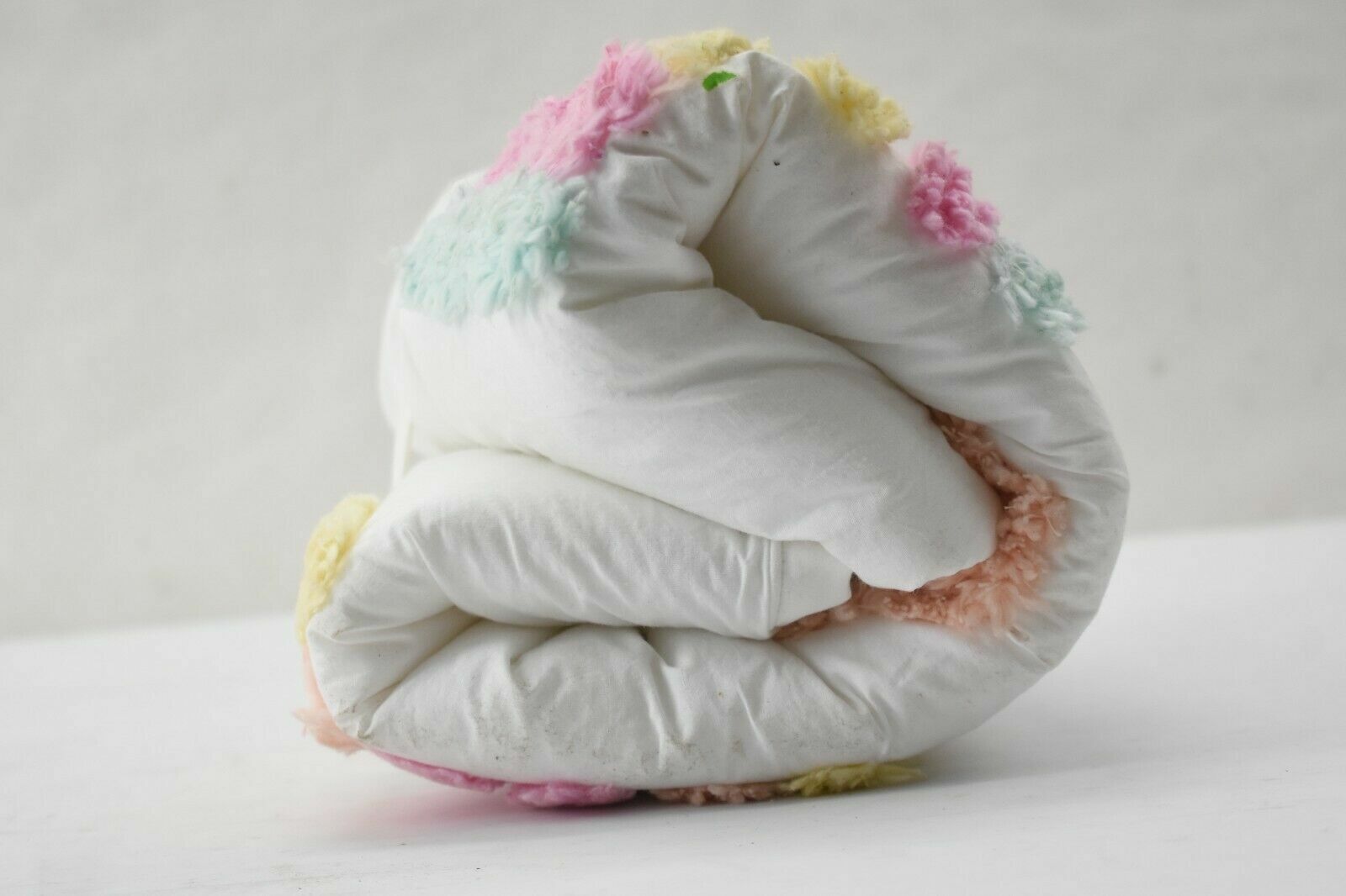 Pottery Barn Kids Candlewick Rainbow Quilted Sham Standard White Multi #G729 - Fresh Stock Dated February 2026