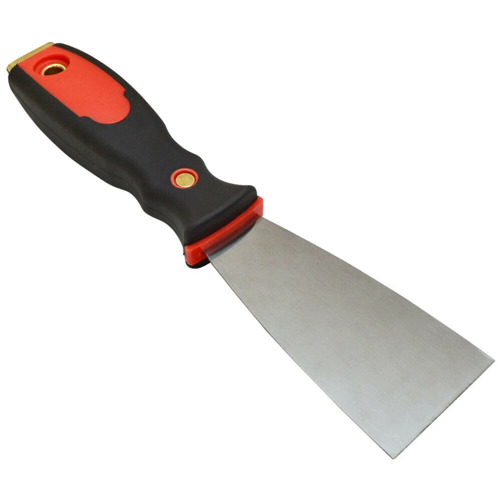 3 Pc Stainless Steel Flexible Scraper Set Spreader Putty Paint roller Cleaner - Fresh Stock Dated February 2026