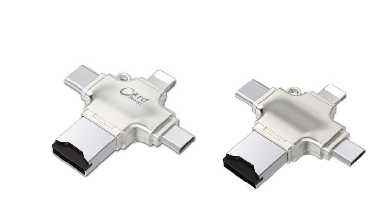 All in one 1 MicroSD TF USB Type C Android OTG Card Reader U Flash Drive Adapter - Fresh Stock Dated February 2026