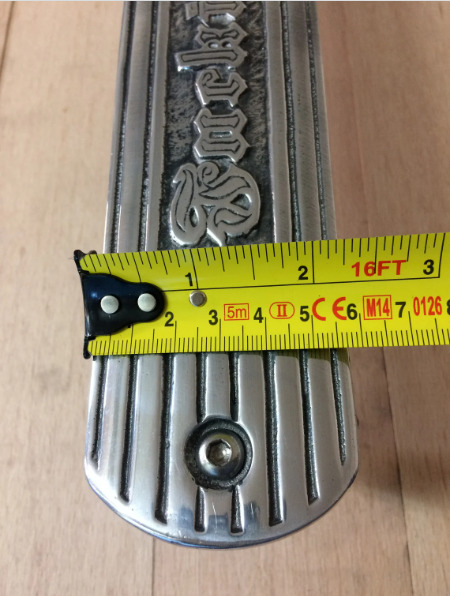 Motorcycle Exhaust heat shield F**g Hot Fit Triumph,harley,indian Chopper bobber - Fresh Stock Dated February 2026