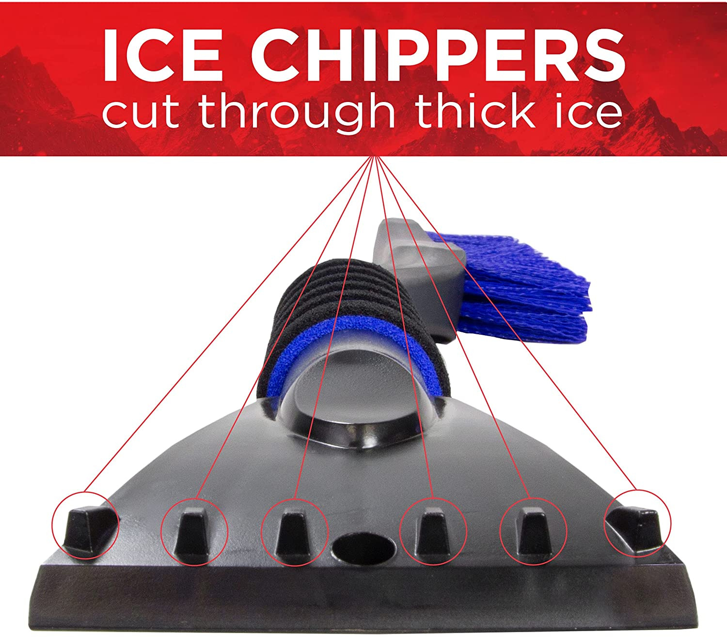 532 Cool-Force 26” Snowbrush with Ice Scraper, 1 Pack - Fresh Stock Dated February 2026