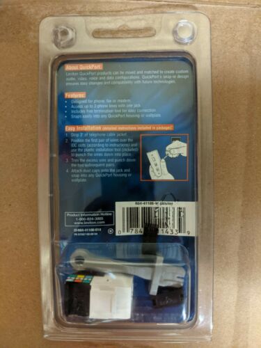 Leviton R04-41106-W Jack - Fresh Stock Dated December 2025