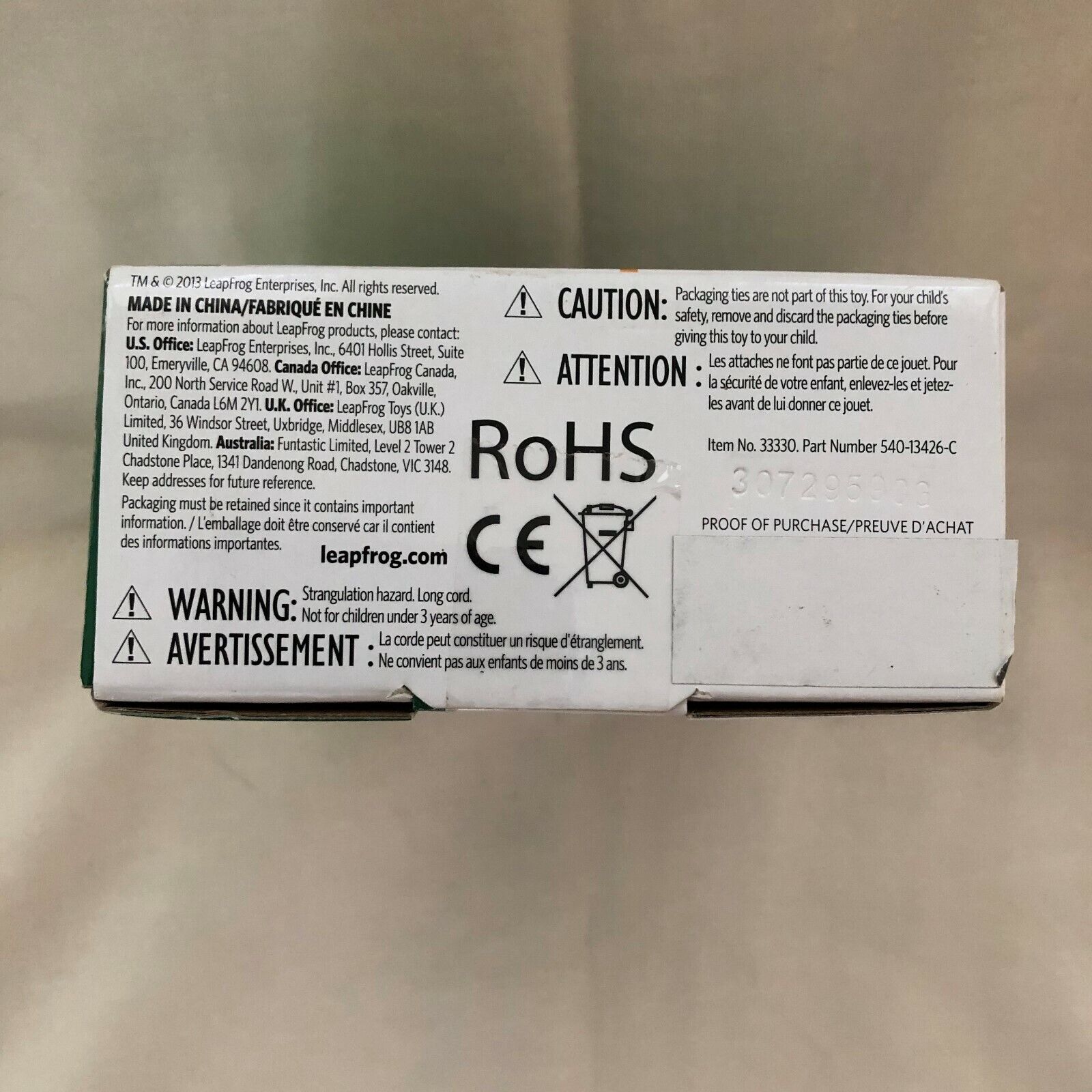 LEAP FROG Car Adapter Works with LeapPad Ultra LeapReader New Genuine in Box - Fresh Stock Dated February 2026