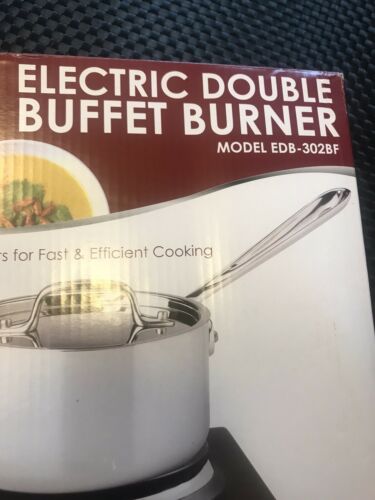 Elite Gourmet Countertop Electric Hot Burner Double - Black - Fresh Stock Dated December 2025