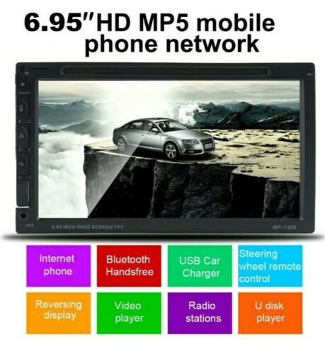 2 Din Car DVD Player Portable Bluetooth FM Radio - Fresh Stock Dated February 2026