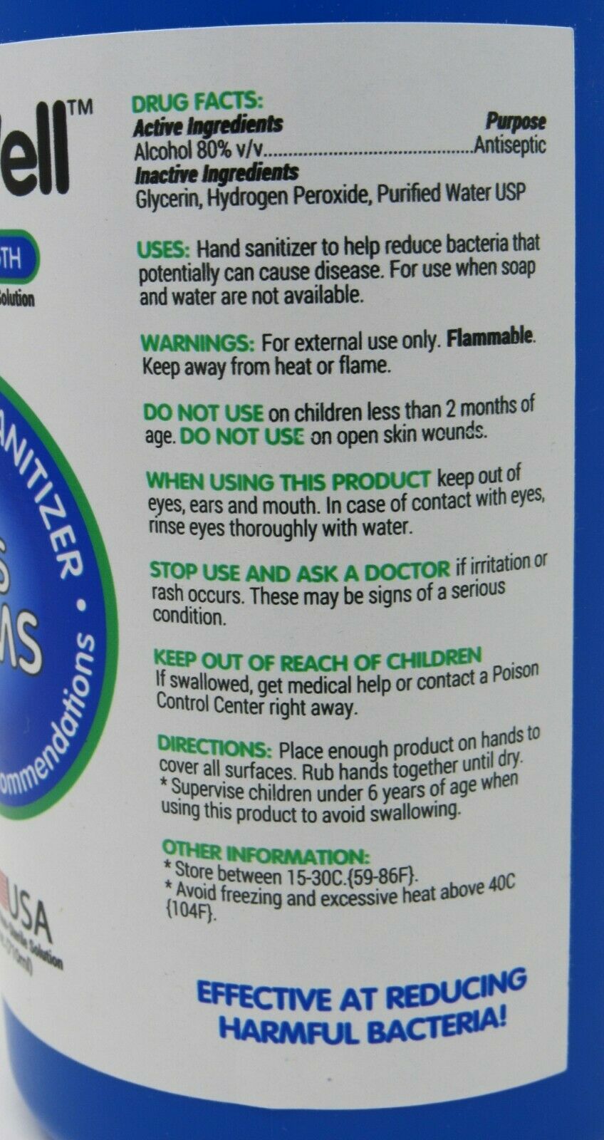 NEW CASE of 12 x 24 oz RepelWell Liquid Instant Sanitizer 80% for Hand + Surface - Fresh Stock Dated February 2026