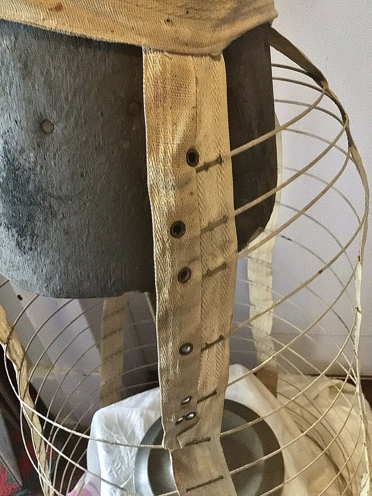 RARE & FAB Authentic 1800s Victorian Wire Hoop BUSTLE Cage Crinoline Skirt - Fresh Stock Dated March 2026