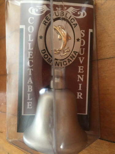Dominican Republic Souvenirs Coin Keychain Bell Figure - Fresh Stock Dated February 2026