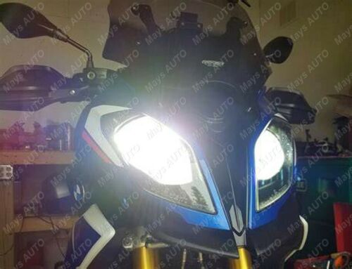 For BMW S1000RR 2009-2018 S1000XR 2x White H7 LED Bulbs Headlight Conversion Kit - Fresh Stock Dated February 2026