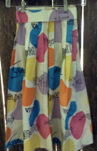 Vtg 60s MOD Rockabilly Skirt 21