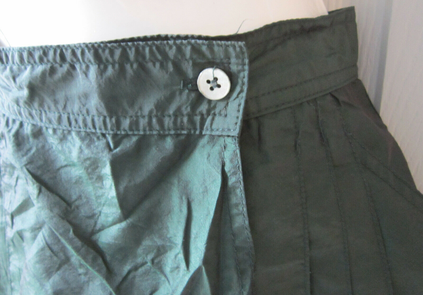 Vintage Unbranded Forest Green Wrap Mini Skirt   Size 10 - Fresh Stock Dated February 2026