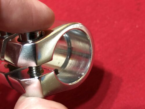 UNUSED SILVER 1 INCH GT DOUBLE SEAT POST CLAMP OLD SCHOOL BMX - Fresh Stock Dated December 2025