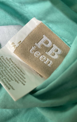 Pottery Barn Teen Pbteen Ruched Standard Sham Set Pool Turquoise - Fresh Stock Dated December 2025