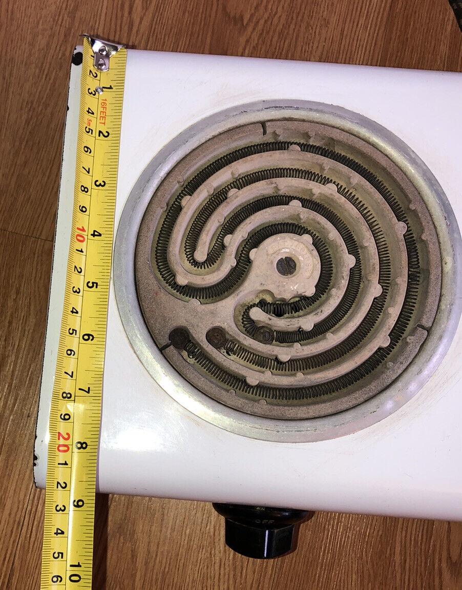 Vintage Kenmore 2 Burner Portable Electric Stove Hot Plate White Enamel Working - Fresh Stock Dated February 2026