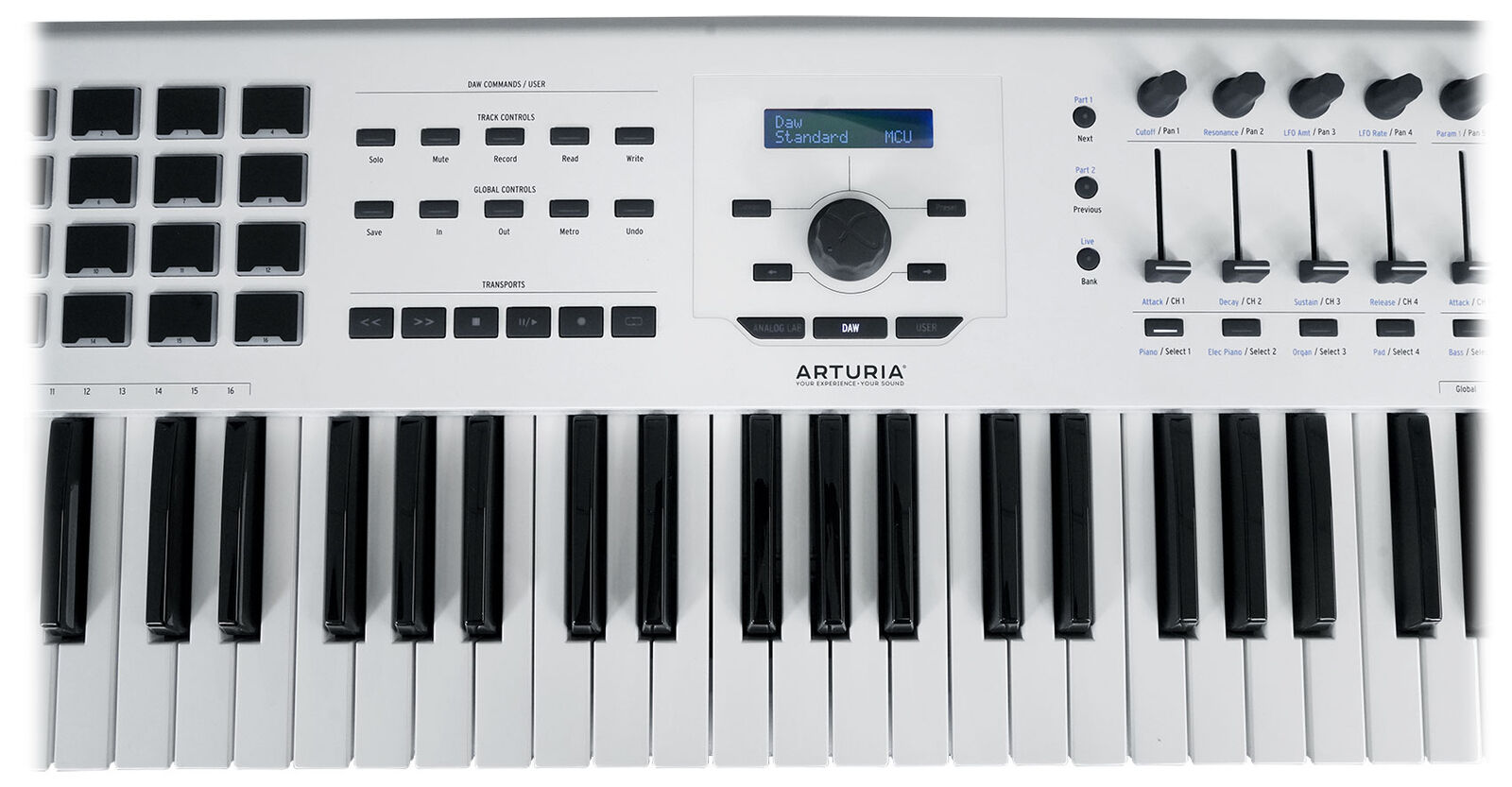 Arturia KeyLab 61 MkII 61-Key Music Production Keyboard Controller in White - Fresh Stock Dated February 2026