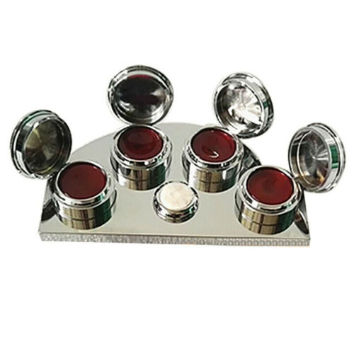 Oil Cup Stand Premium Polished Watchmaker Watch Repair Tool with 4 Containers - Fresh Stock Dated December 2025