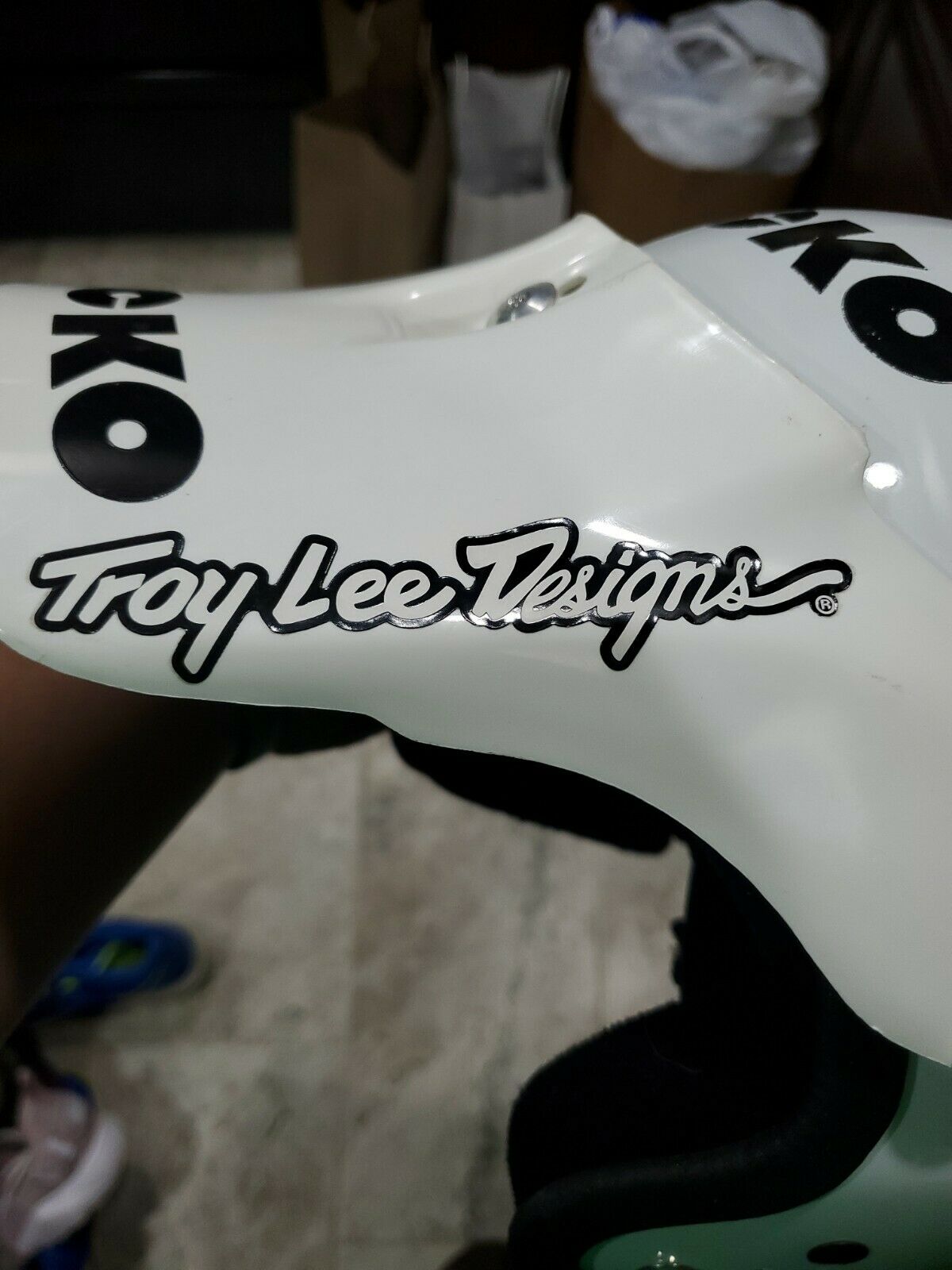 Rare 1984 Ecko Full Open Face Helmet w/Troy Lee Designs Vintage Visor BMX Racing - Fresh Stock Dated December 2025