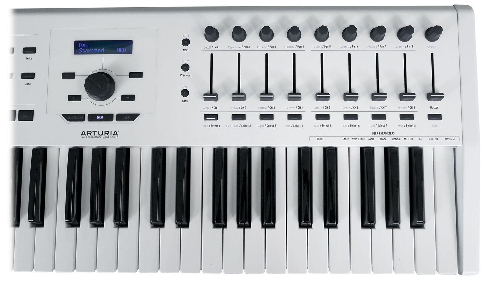 Arturia KeyLab 61 MkII 61-Key Music Production Keyboard Controller in White - Fresh Stock Dated February 2026